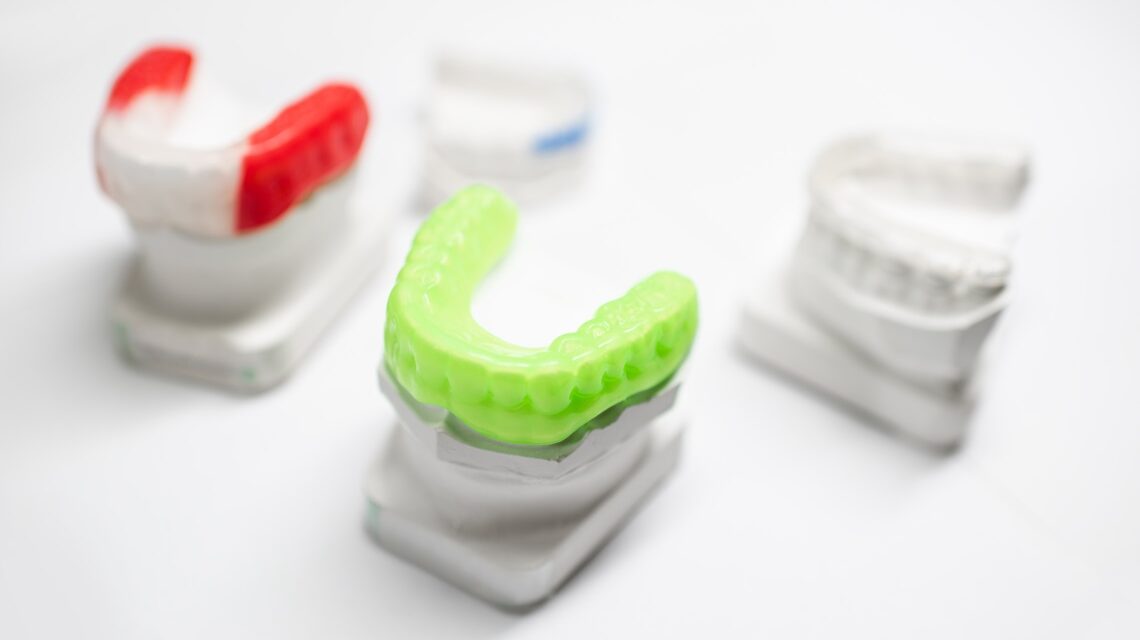 Gypsum models of mouth guards